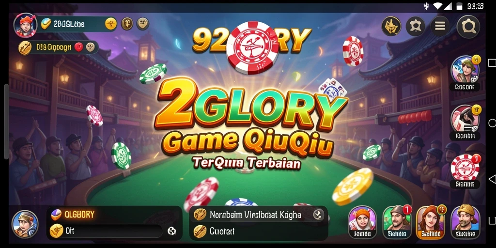 Screenshot utama 92GLORY menampilkan gameplay seru QiuQiu.