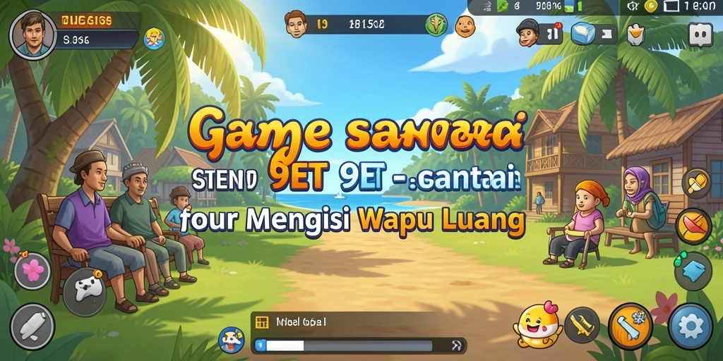 Tampilan gameplay <strong>9ET</strong> yang ceria dan penuh warna.