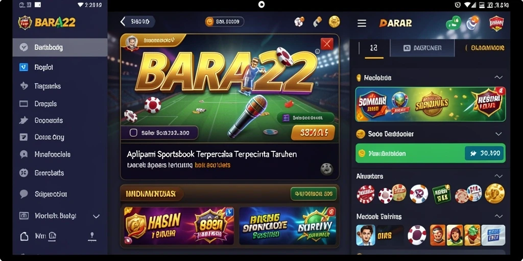 Tampilan menarik dari gameplay BARA22 yang memudahkan taruhan olahraga.