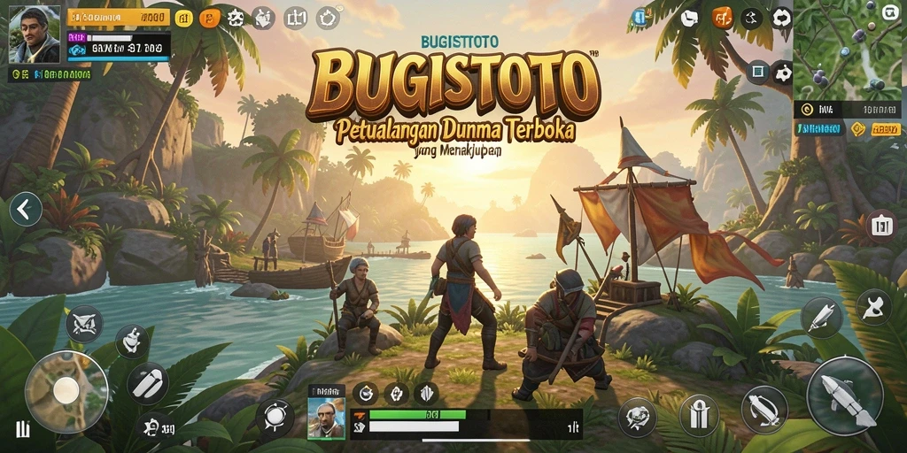 Tampilan gameplay Open World yang seru dan menantang di BUGISTOTO.