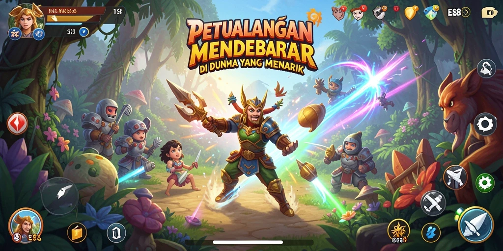 Screenshot gameplay E88 menampilkan aksi seru dalam dunia petualangan.