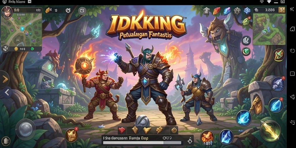 Tampilan permainan RPG yang memukau dan penuh aksi.