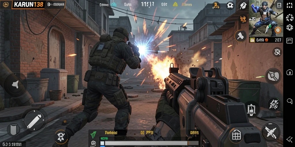 Gameplay menegangkan dalam <strong>KARUN138</strong> dengan aksi perang yang intens.