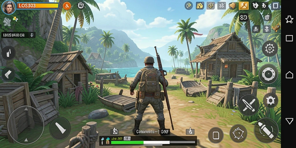 Tangkapan layar gameplay yang menunjukkan interaksi karakter dalam simulasi.