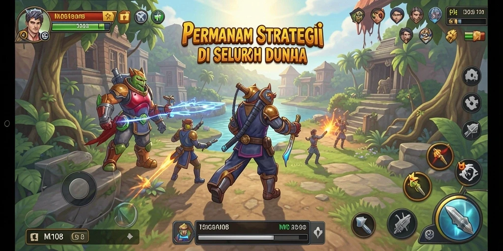 Tangkapan layar gameplay MG108 yang penuh aksi dan strategi.