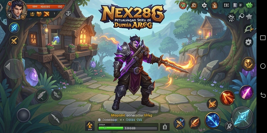 Tampilan gameplay mendebarkan dalam dunia ARPG NEX288.