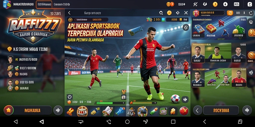 Screenshot RAFFI777 menampilkan antarmuka taruhan yang menarik dan informasi statistik olahraga.