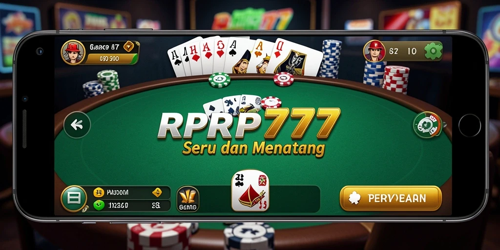 Screenshot gameplay RPRP777 yang menampilkan aksi Poker yang mendebarkan.