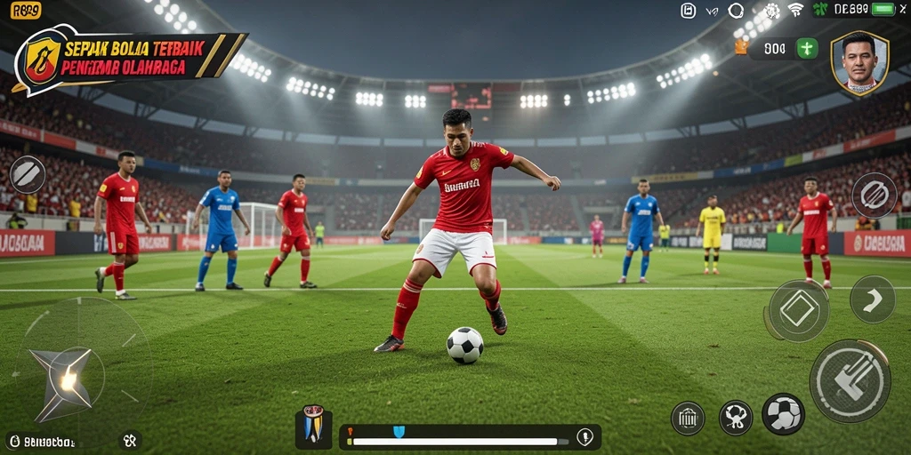 Gambaran gameplay RR89 yang mendebarkan dalam pertandingan sepak bola.