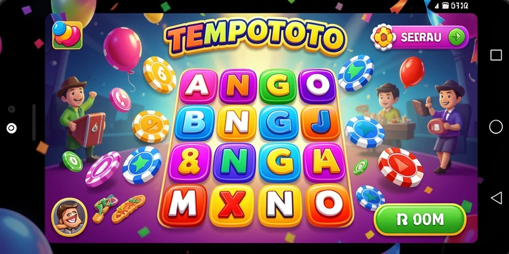 Tampilan gameplay TEMPOTOTO yang seru dan interaktif