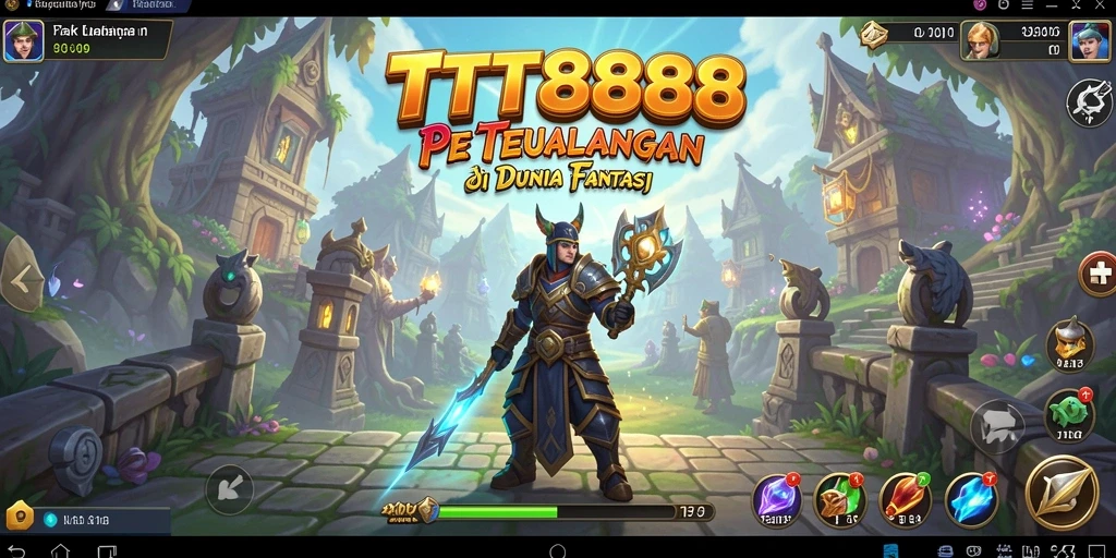 Tampilan menarik dari gameplay petualangan TTT888 yang seru.
